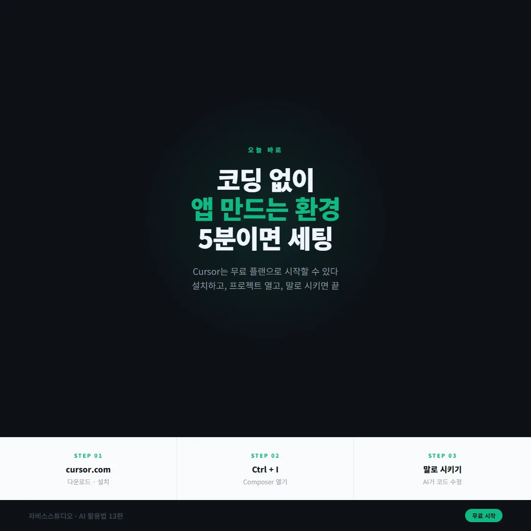 Cursor 지금 시작하는 법