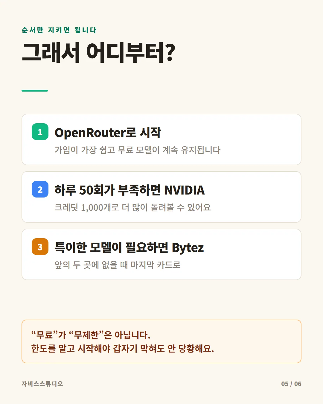 무료 AI API 카드뉴스 5