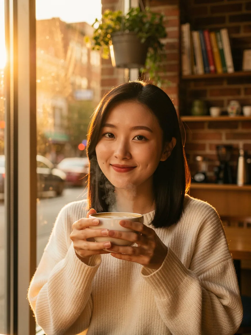 변환 전 — 카페 일상사진