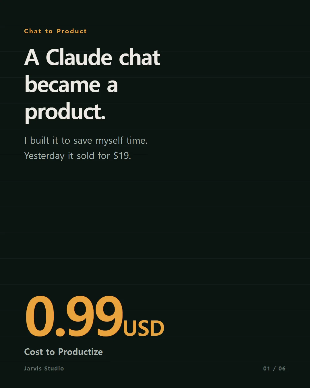 A Claude chat became a product