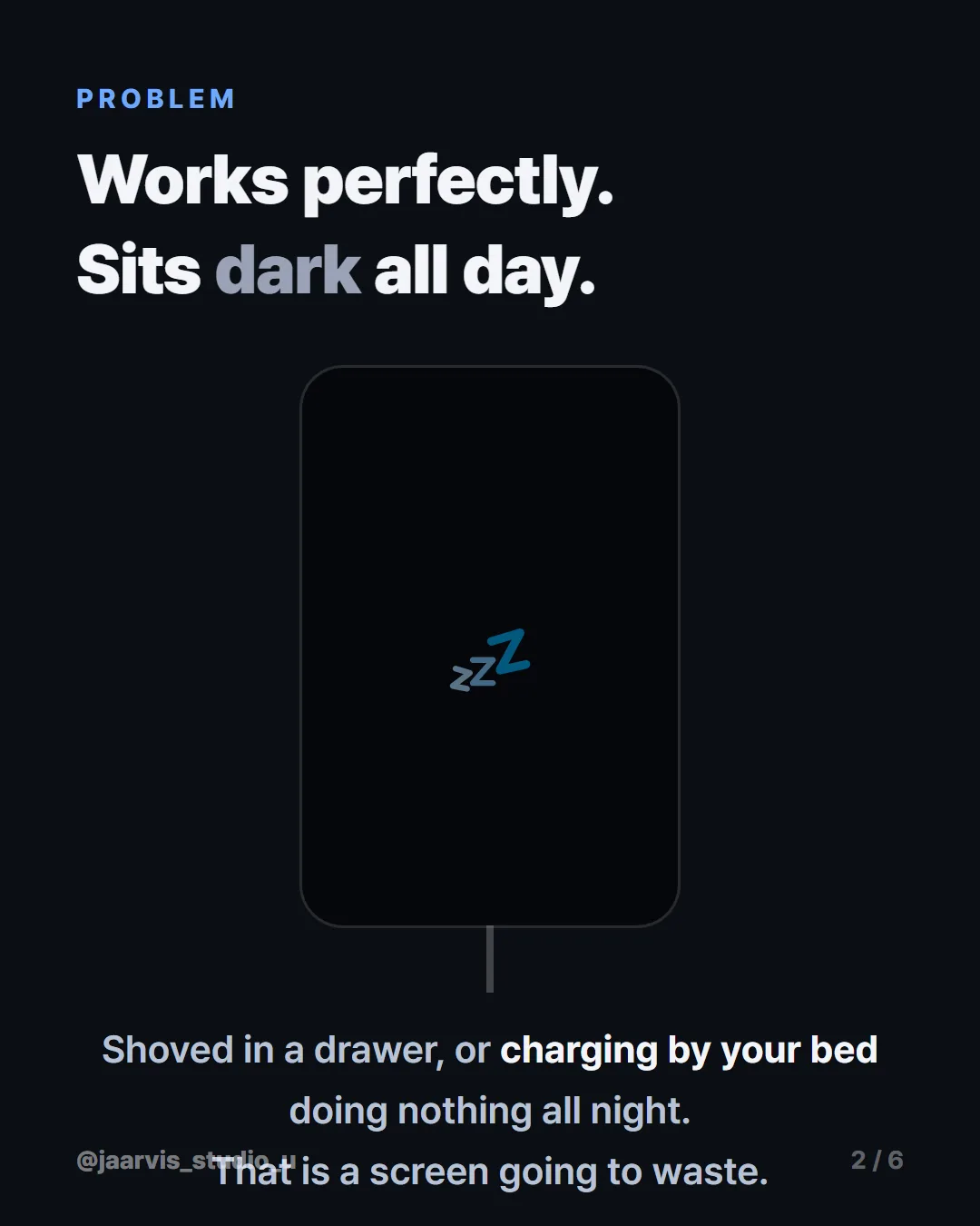 It works perfectly and sits dark all day